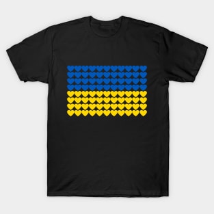 Ukrainian Flag of Hearts T-Shirt